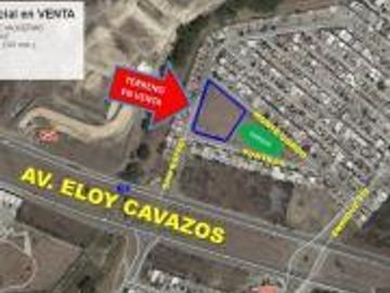 Terreno COMERCIAL 3 FRENTES una cuadra de ELOY CAVAZOS p Bodega, Transportista