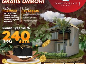 TERMODERN, Call 08213993----, Jual Rumah di Sidoarjo 240 Juta, Diamond Village Juanda 3