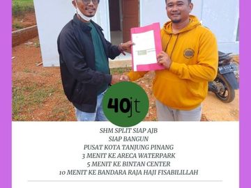 Tanah Kavling Tanjung Pinang 100m Hanya 40 Juta