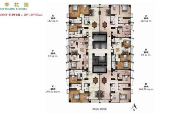 1 BEDROOM FOR SALE IN FOUR SEASON RIVIERA BINONDO