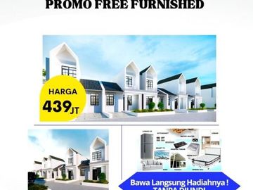 TERMURAH Rumah Asri Bonus FURNITURE Dekat Pemkot Cimahi