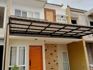 Rumah minimalis 2 lantai lokasi strategis diHarjamukti,Depok