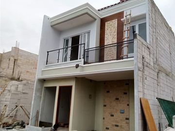 Rumah minimalis 2 lantai lokasi strategis diHarjamukti,Depok