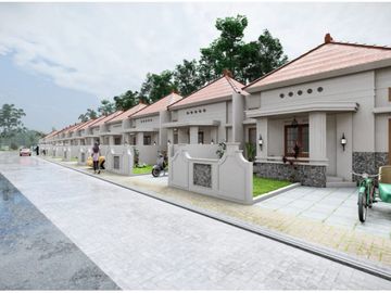 Rumah Baru Ala Kolonial Minimalis di Prambanan