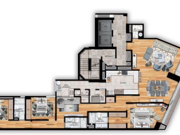DEPARTAMENTO EN VENTA CON VISTA AL MAR EN PROYECTO