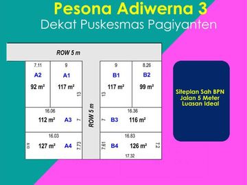 50 Jt-an : Dekat Pasar Kedungsukun, SHM Darat Pecah Unit