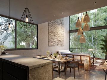 Condominio de lujo con alberca privada rodeado de naturaleza