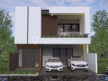 Rumah Modern Minimalis Brand New On Progress Taman Surya 3