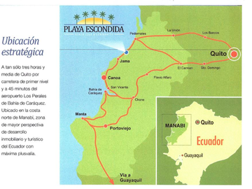 Vendo Hermoso Terreno de 305 m² en Playa Escondida / Manabi