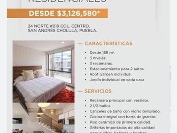 CASAS EN VENTA EN SAN ANDRES  CHOLULA CERCA UVM
