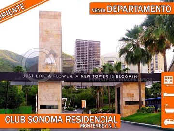 DEPARTAMENTO EN VENTA EN CLUB SONOMA MONTERREY VALLE ORIENTE TORRE PIETRA