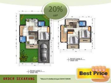 Rumah Dijual di Malang Tipe 75/90 Free Biaya Dekat Kampus