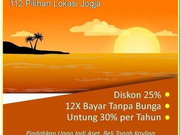 Diskon 25%: Kavling Standar Perumahan, Pasar Gentan