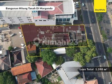 Tanah Komersial 1.389 M² di Kawasan Pusat Bisnis Strategis Margonda