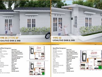 Hunian minimalis tipe 27/60 cocok untuk milenial 190 jt-an