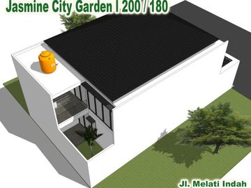RUMAH DIJUAL DI JASMINE CITY GARDEN HANYA 5 MENIT DARI SWALAYAN JUMBO MART