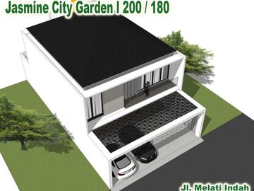 RUMAH DIJUAL DI JASMINE CITY GARDEN HANYA 5 MENIT DARI SWALAYAN JUMBO MART