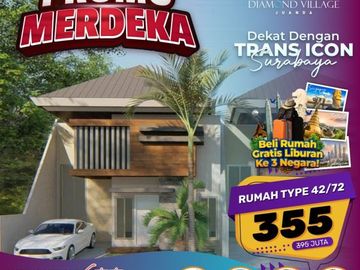 Paling Strategis, Call 08213993---- Jual Rumah Sedati Sidoarjo 355 Juta Diamond Village Juanda