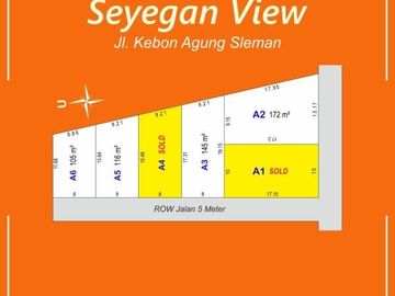 Selatan Jl Kebon Agung Seyegan, Tanah Luas Ideal, Akses Mudah