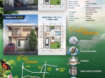 Rumah Idaman di Buduran Sidoarjo, FREE IJB Harga 240 Juta