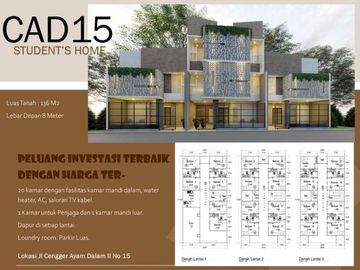 Jual Rumah Kost Eksklusif Malang