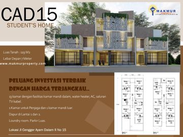 Jual Rumah Kost Eksklusif Malang