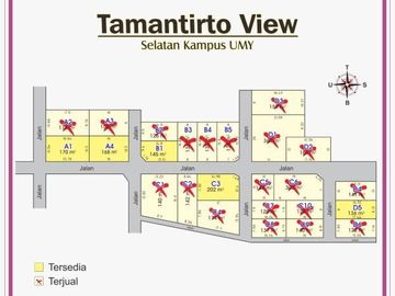 3 Kavling Terakhir, Dekat Lapangan Kasihan; Hanya 2,2jt.