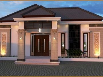 Hunian Estetik Berkonsep Villa Baru di Prambanan