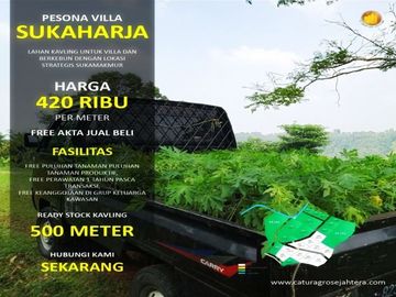 Tanah Kavling Kebun Pesona Villa Sukaharja | Murah