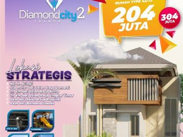 Hunian modern sidoarjo hanya 200juta Tipe 42/72 damarsi