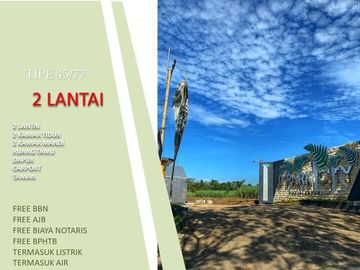 Strategis 2 Lantai Tipe 45/77 Rumah Bisa KPR