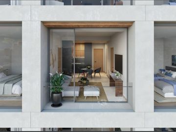 Departamento con bosque privado, cine, muro de escalar, parque para perros, jueg