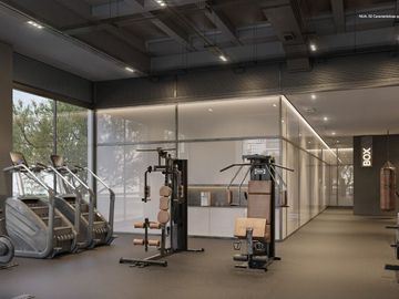 Departamento con bosque privado, cine, muro de escalar, parque para perros, jueg