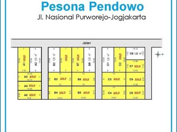 Tanah Dijual Murah SHM Bisa Dicicil Jln. Nasional Pendowo Purworejo