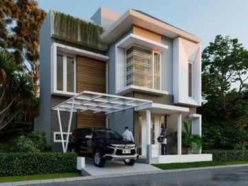 Rumah Exclusive 2 Lantai Bonus Roftop Dan Kolam
