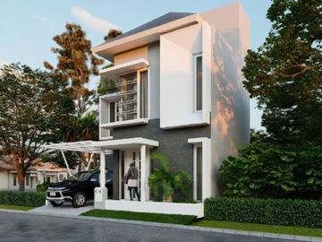 Rumah Exclusive 2 Lantai Bonus Roftop Dan Kolam