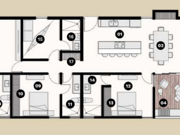 Departamento en Venta en Telchac Puerto, Bajareque (Mod. PH2)