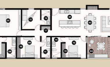 Departamento en Venta en Telchac Puerto, Bajareque (Mod. PH2)