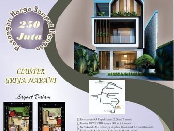 Jual rumah premium dekat GRAND DEPOK CITY strategis di Depok