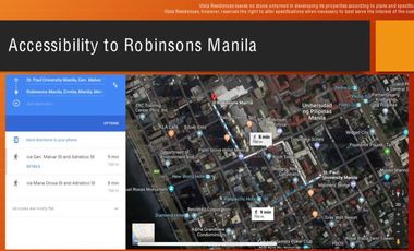 Condominium near Manila Bay, Robinsons Mall,UP Manila