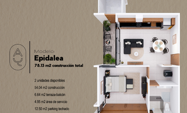 Departamento en Venta en Mérida, Anura, Temozón norte (Mod. Dalmatina y Epidal )