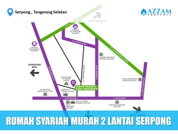 RUMAH 2 LANTAI DIJUAL MURAH LOKASI STRATEGIS DI SERPONG