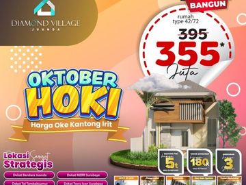 Diskon Besar, Call 08213993----, Perumahan Murah Sidoarjo 355 Juta Diamond Village Juanda 1