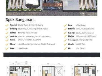 Cluster 2 lantai mezanine konsep dicimanggis,Depok