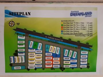 Tanah Kavling di Jual, Dekat Sekolah & Universitas Jember
