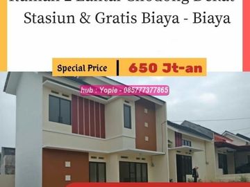DIjual rumah 2 lantai design modern nempel GDC depok