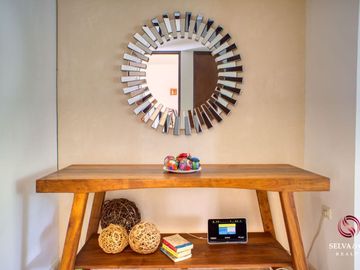 Departamento con plunge pool, terraza vista verde, venta Ikal Living Playacar