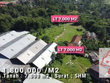 Tanah Commercial Pinggir Jl Raya Sukabumi Caringin Bogor
