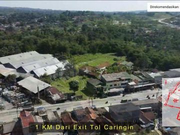 Tanah Commercial Pinggir Jl Raya Sukabumi Caringin Bogor