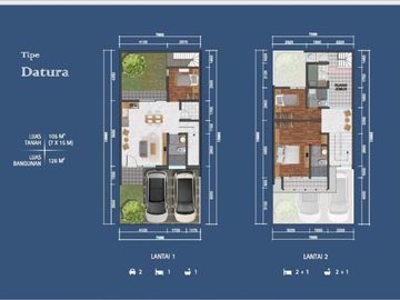 Dakota suvarna sutera Rumah 2 lantai di pusat CBD